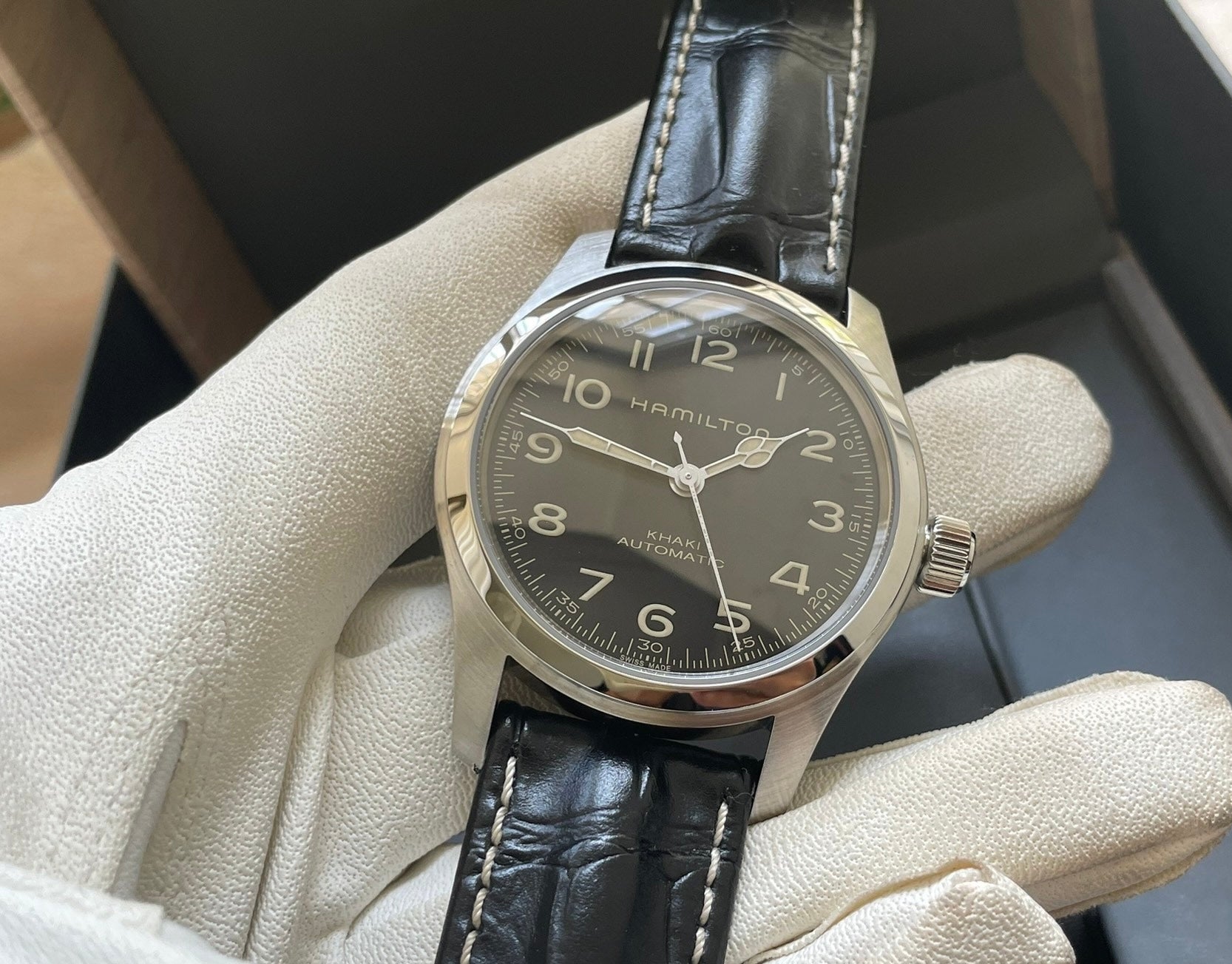 Hamilton Khaki Field Murph Automatic Interstellar Watch 42MM H70605732 Full Set 506-3200