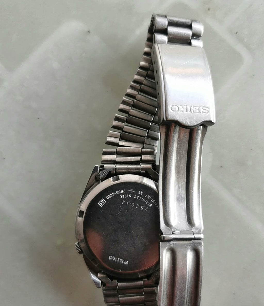Seiko Automatic Day Date Vintage Watch 7009 Movement 23 Jewels 34.5mm 544-0180