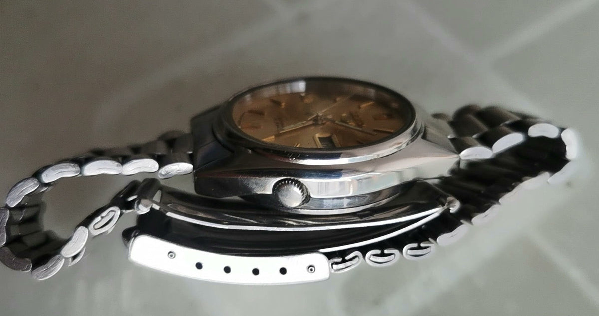 Seiko Automatic Day Date Vintage Watch 7009 Movement 23 Jewels 34.5mm 544-0180