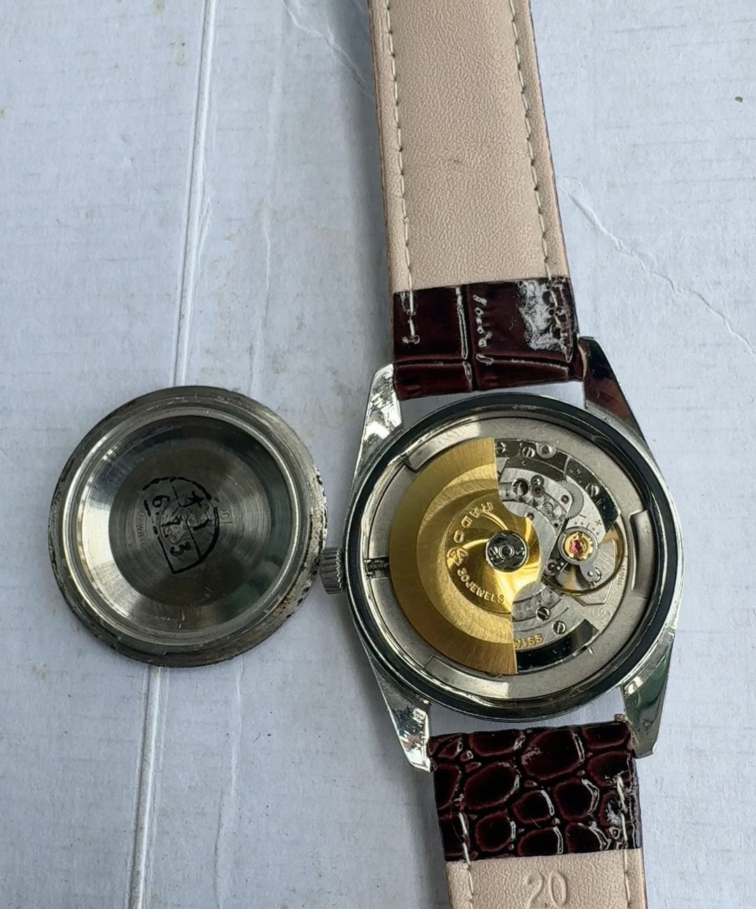 Rado Swiss Golden Horse Sport Automatic Watch 30 Jewels Silver Dial 36.5mm Classic 545-0880