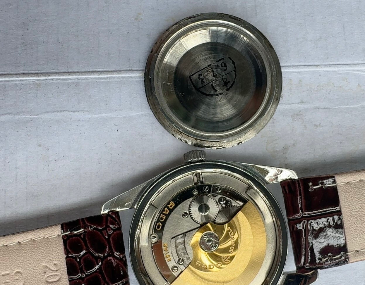 Rado Swiss Golden Horse Sport Automatic Watch 30 Jewels Silver Dial 36.5mm Classic 545-0880