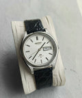 Seiko Lord Matic LM Automatic Men‘s Watch Cal. 5606 Day Date Silver Sunburst Dial 36.5mm Vintage 546-0670