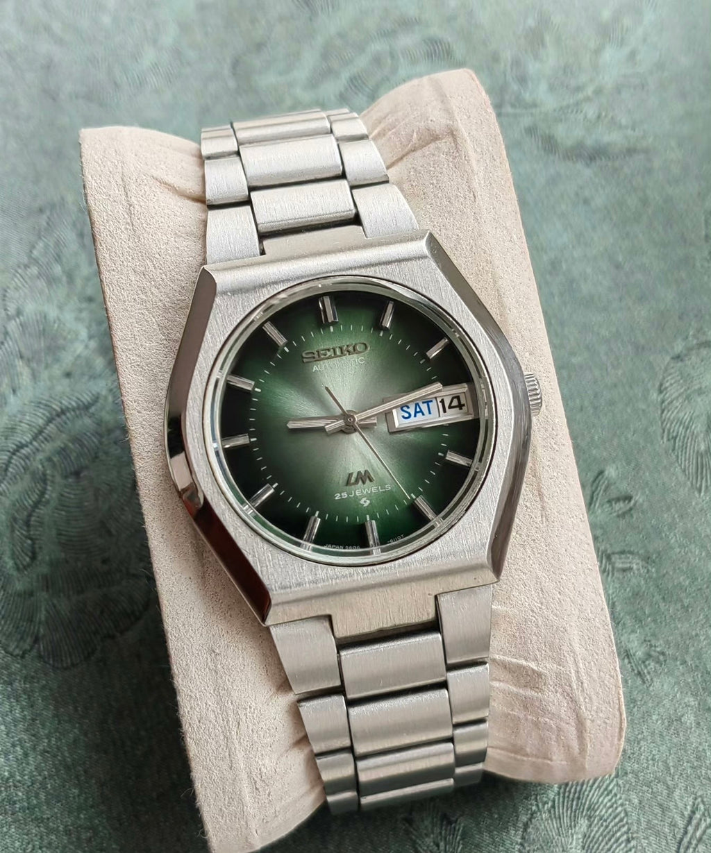 Seiko LM Automatic Men's Watch Day Date 5606A 37mm Green Gradient Dial 548-0800