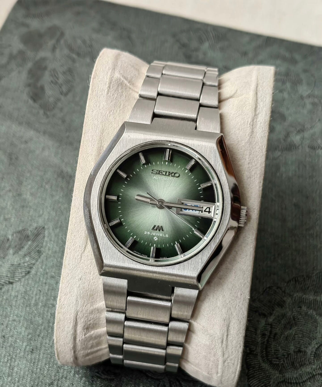 Seiko LM Automatic Men's Watch Day Date 5606A 37mm Green Gradient Dial 548-0800