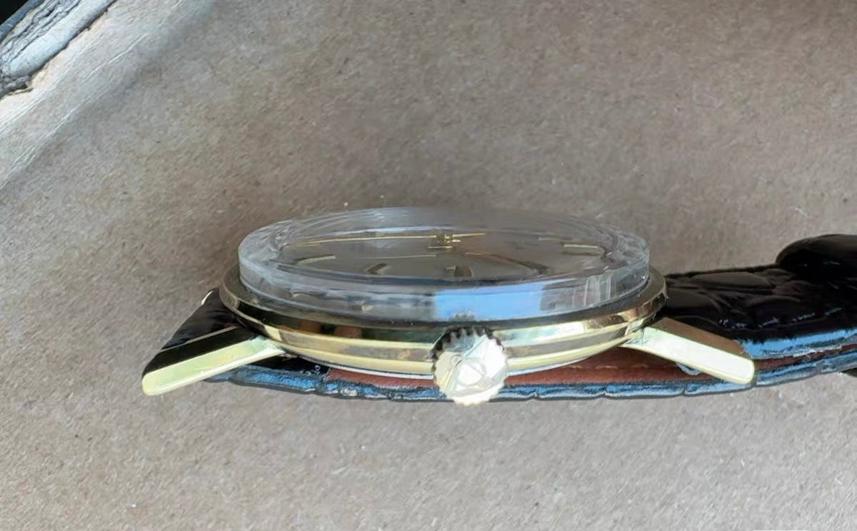 Enicar Swiss Supertest Manual Wind Watch 25 Jewels Incabloc Vintage 35mm Gold Filled Case 549-1120