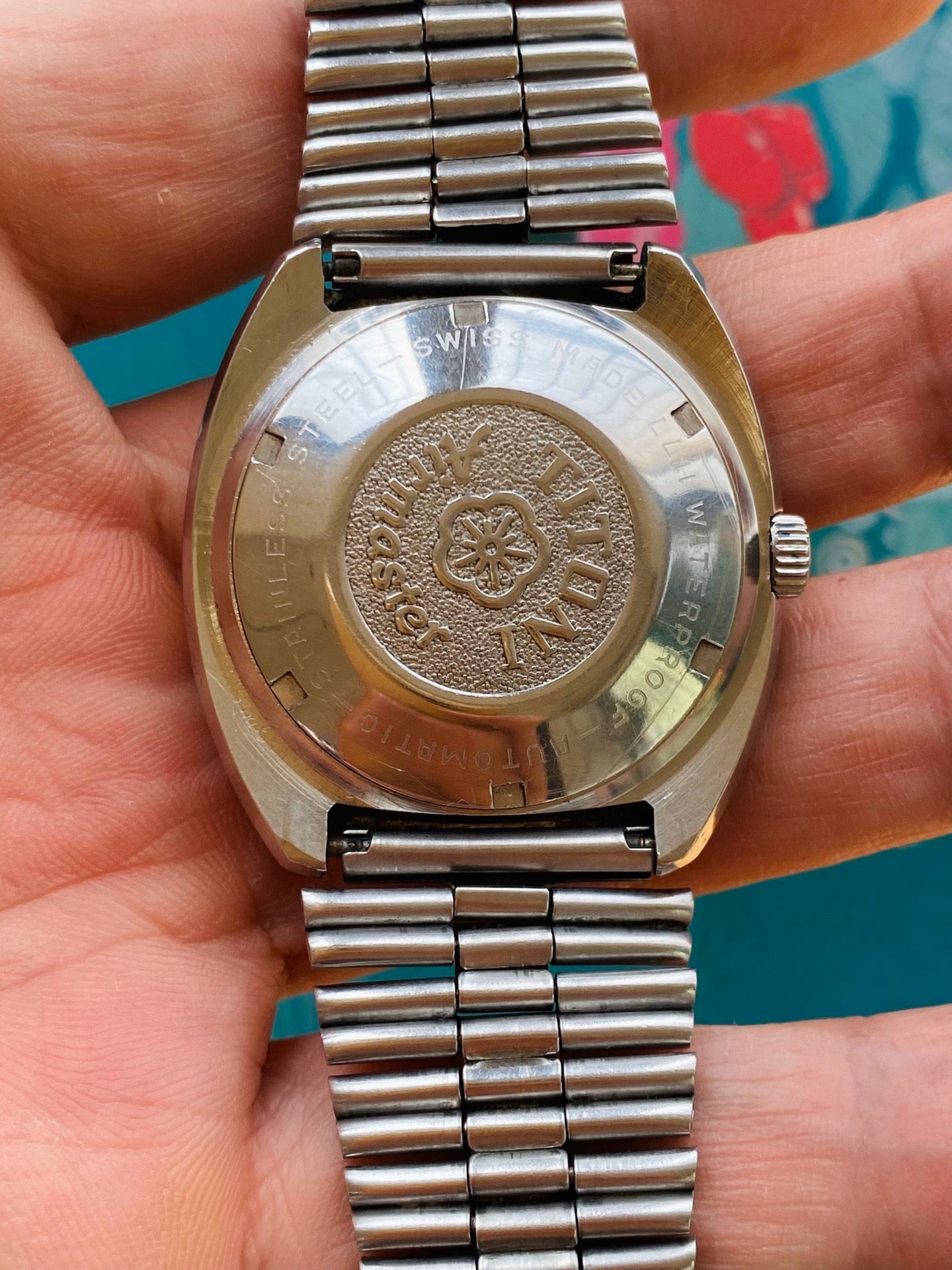 Titoni Swiss Airmaster Rotomatic Automatic Watch Day Date ETA2879 1970s 37mm 559-0270