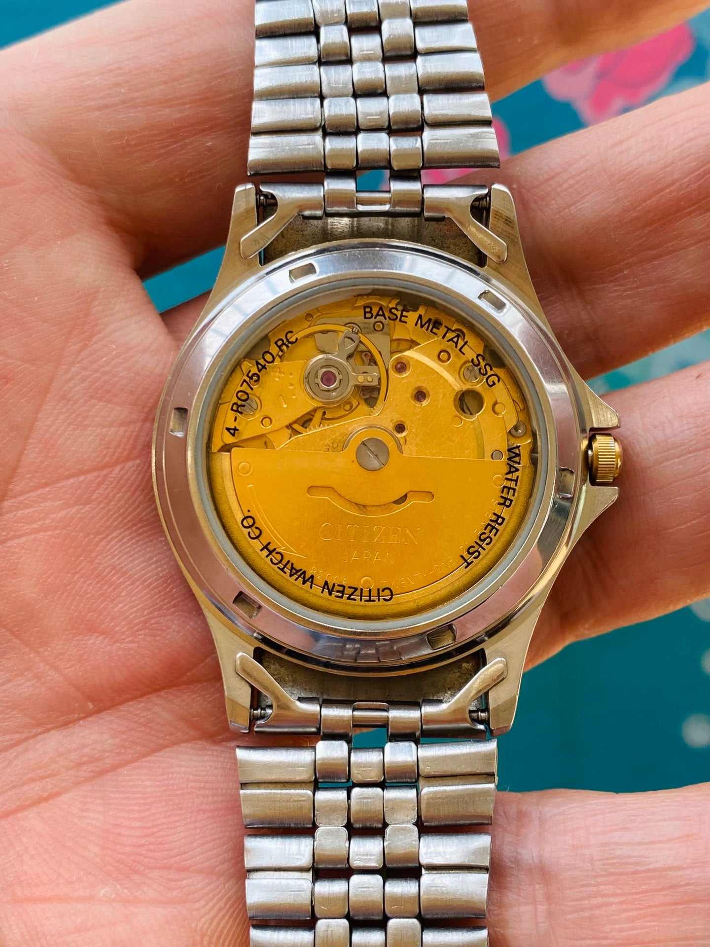 Citizen Automatic Watch Day Date Cal. 8200 Vintage 1990s 35mm 21 Jewels 562-0160