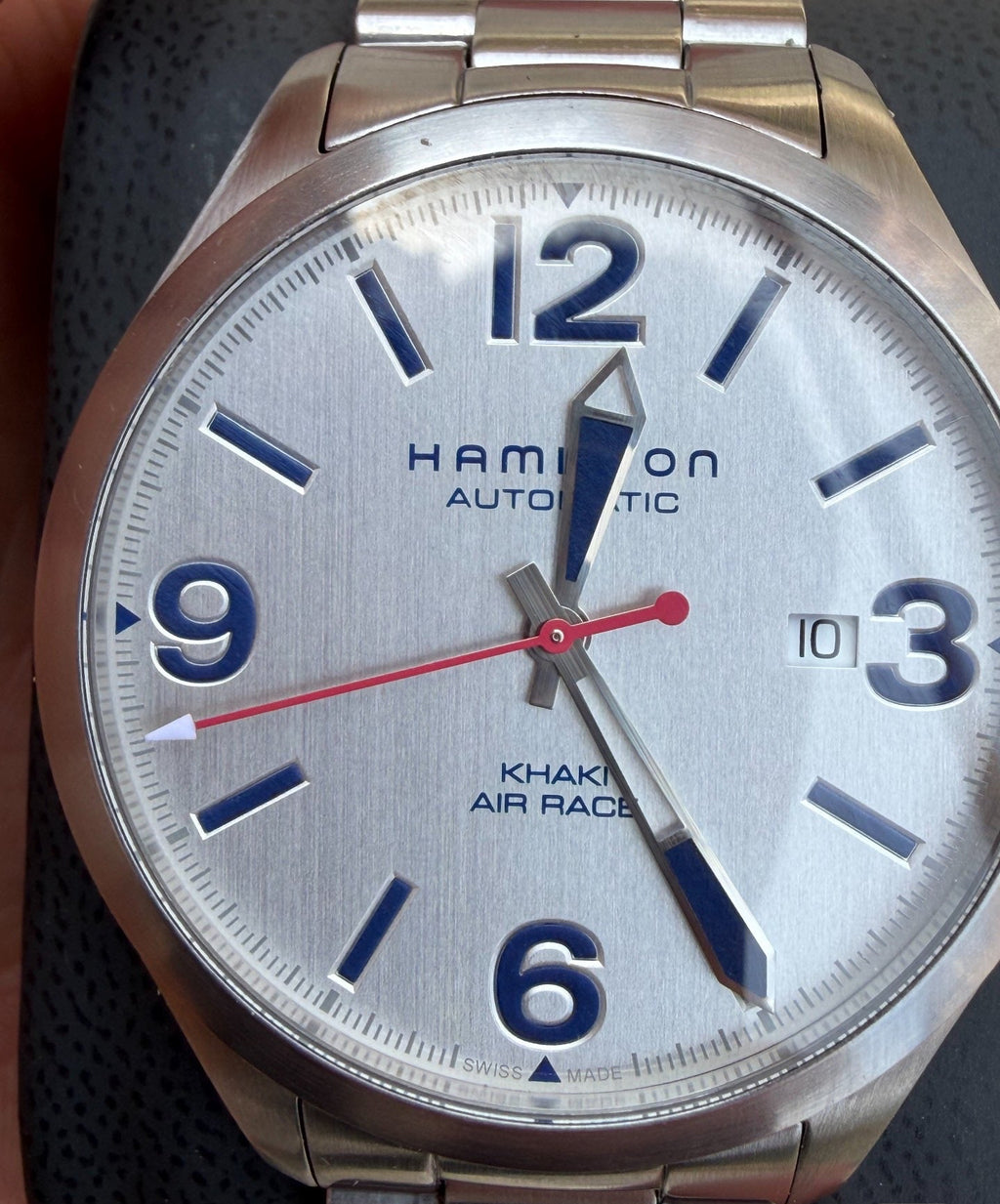 Swiss Hamilton Khaki Aviation Red Bull Air Race Automatic Watch H-10 80 Hour 42mm Full Set 590-2100