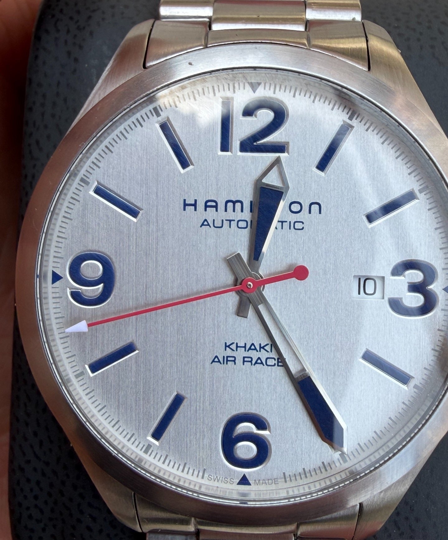 Swiss Hamilton Khaki Aviation Red Bull Air Race Automatic Watch H-10 80 Hour 42mm Full Set 590-2100