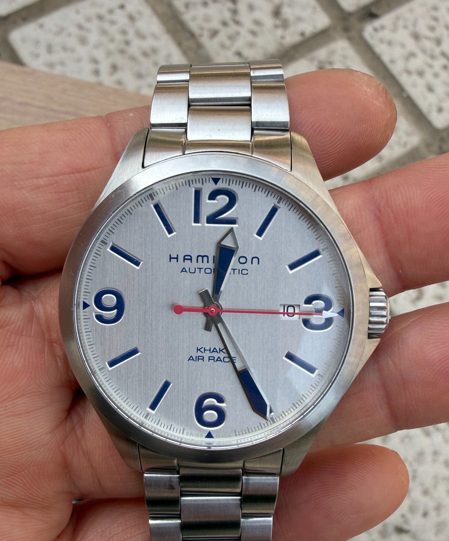 Swiss Hamilton Khaki Aviation Red Bull Air Race Automatic Watch H-10 80 Hour 42mm Full Set 590-2100