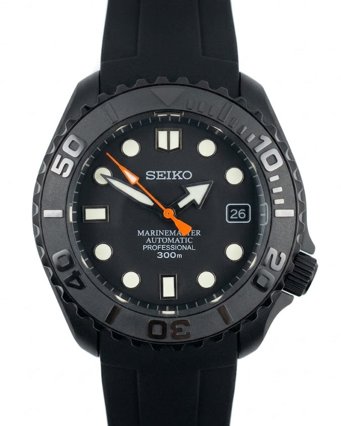 Custom Modified Seiko Diver Automatic Watch 42mm Original NH35 316L Stainless Steel Screw-Down Crown Date 362-0630