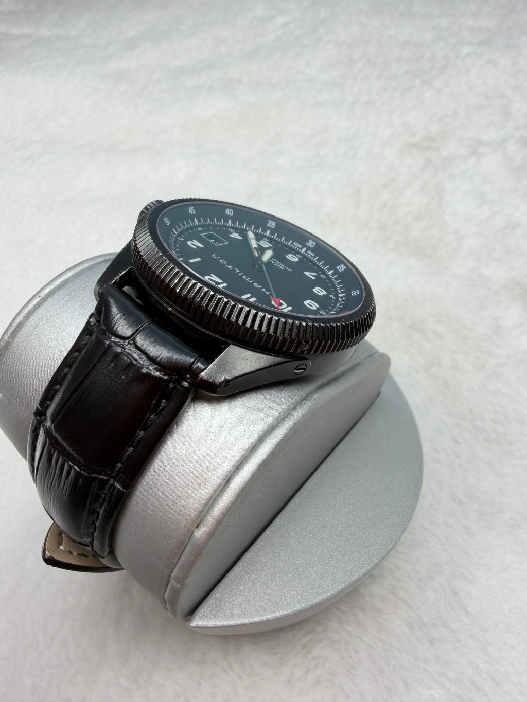 Hamilton Swiss Khaki Aviation Automatic Men's Watch H766950 Black Dial 42mm Date Pilot 451-1500