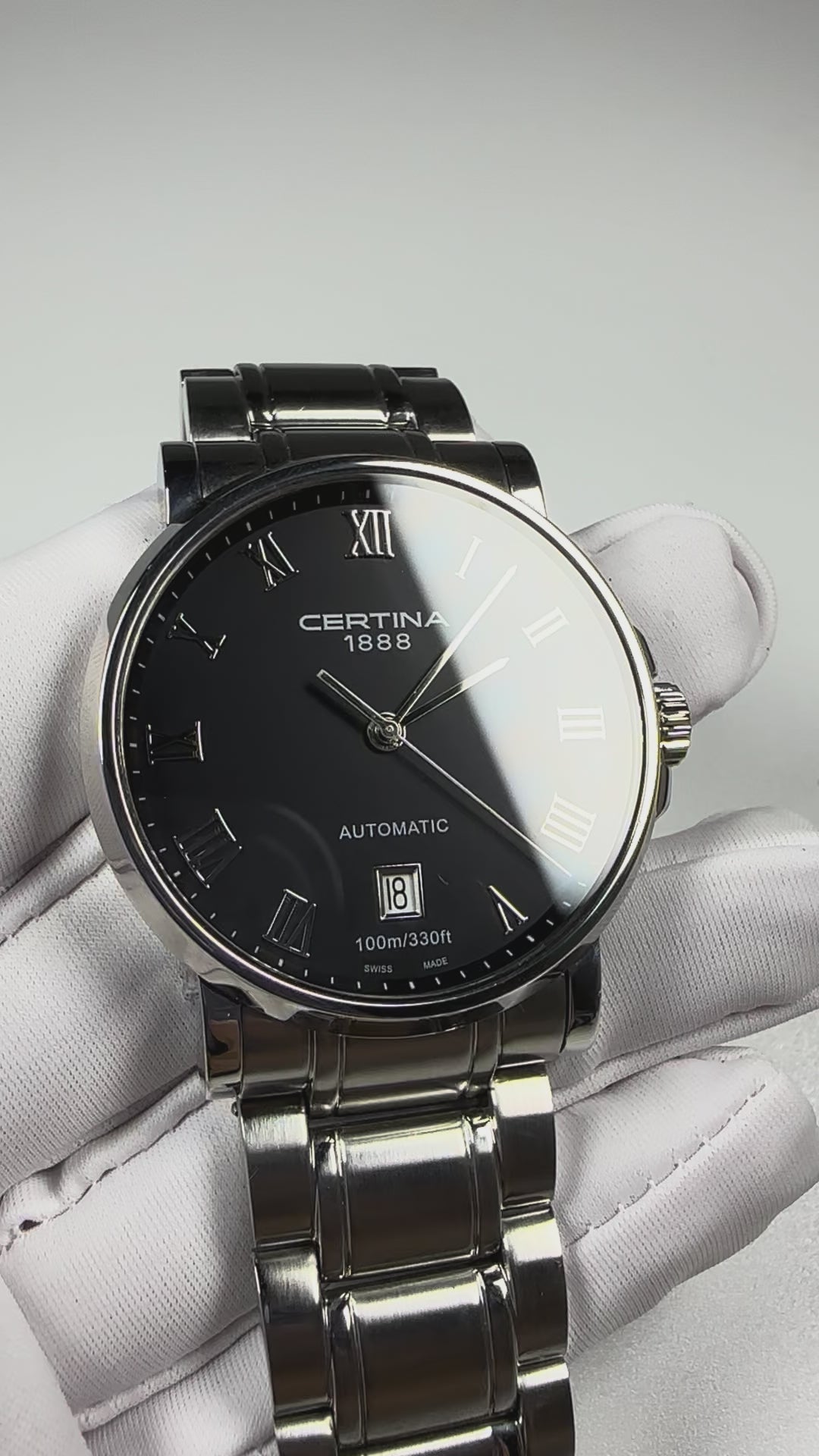 Swiss Certina DS Caimano Automatic Men's Watch Sapphire Crystal Date Full Set 338-0800